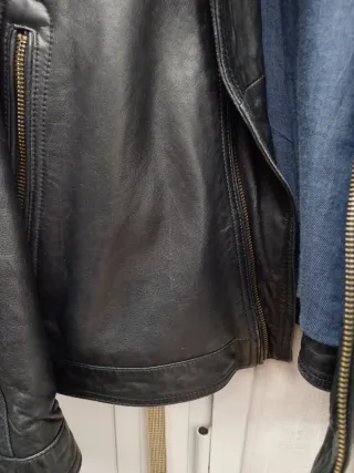 Chaqueta de piel Massimo Dutti