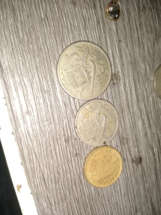 Lote 3 monedas Franco