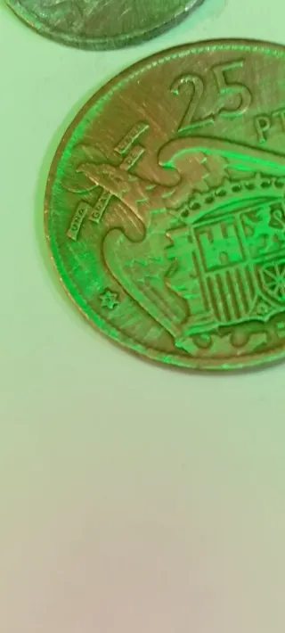 Lote 5 monedas Franco