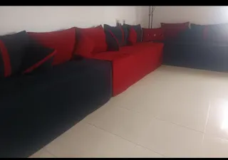 Salón Marroquí Negro y Rojo