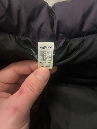 Chaqueta plumífero montaña morado