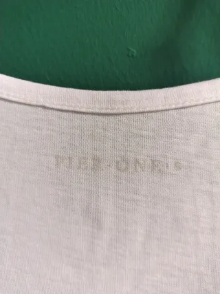 3 Camisetas Tirantes Algodón Pier One Blancas