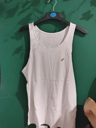 3 Camisetas Tirantes Algodón Pier One Blancas