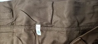 Falda marrón plisada bolsillos ropa mujer nueva