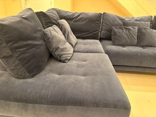 Sofá rinconera azul marino 3,10m