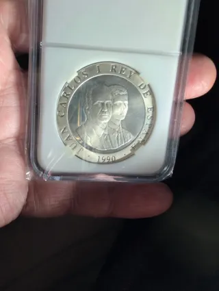 Moneda 2000 Pesetas Juan Carlos I Rey España 1990