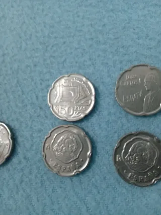 Lote 5 monedas antiguas