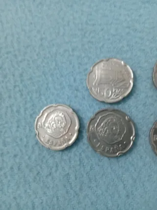 Lote 5 monedas antiguas