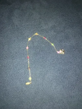 Pulsera golfi con piedras de colores