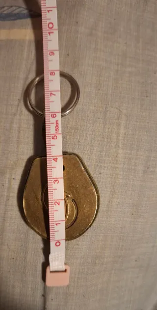 Llavero Colgante Bronce/cuero Vintage medias Luna