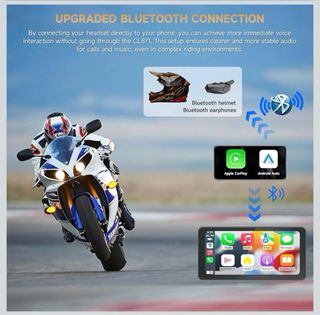Pantalla Moto CarPlay Android Auto 6.25