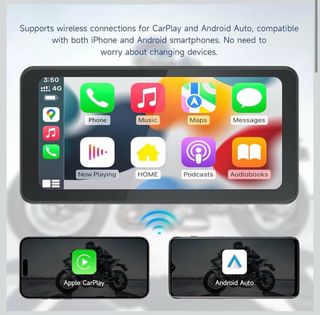 Pantalla Moto CarPlay Android Auto 6.25