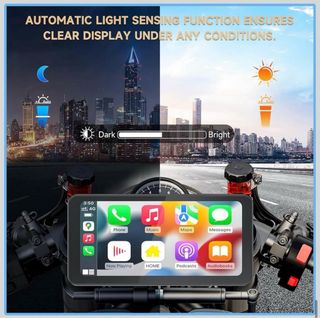 Pantalla Moto CarPlay Android Auto 6.25