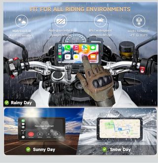 Pantalla Moto CarPlay Android Auto 6.25