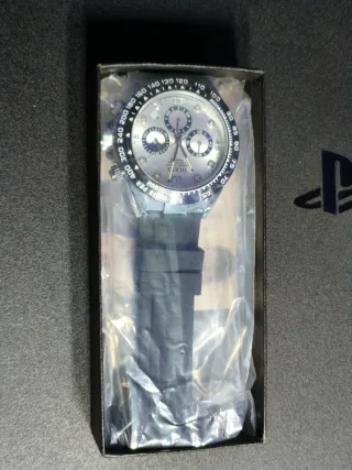 Reloj OLEVS Cronógrafo Cuarzo Hombre Blanco/Plata