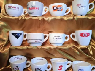 Tazzine caffè pubblicitarie - Set 16 pezzi