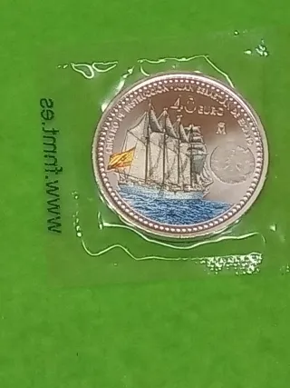 Plata Moneda 40 Euro Juan Sebastián Elcano