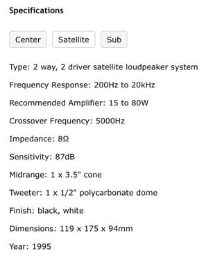 2 Altavoces Surround Infinity Negros