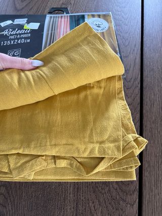 Cortinado Mostarda 100% Algodão 135x240