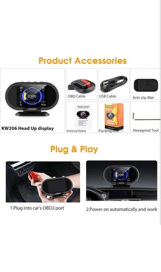 KONNWEI KW206 OBD2 Pantalla Digital