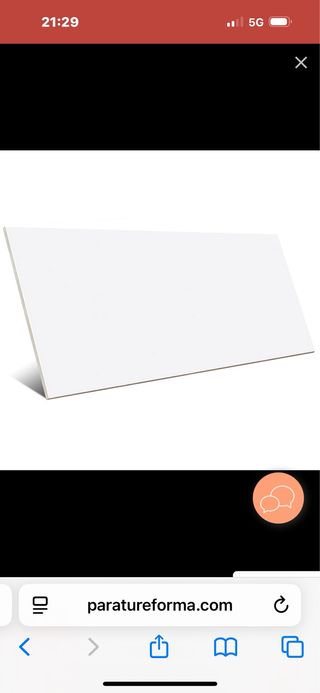 Baldosas blanco brillo 40x25cm (9 piezas)