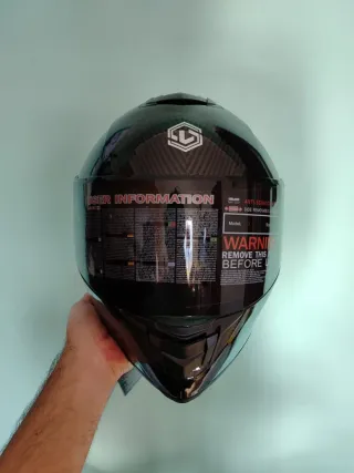 Casco Moto Integral Talla S Negro
