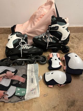 Patines en línea y protecciones