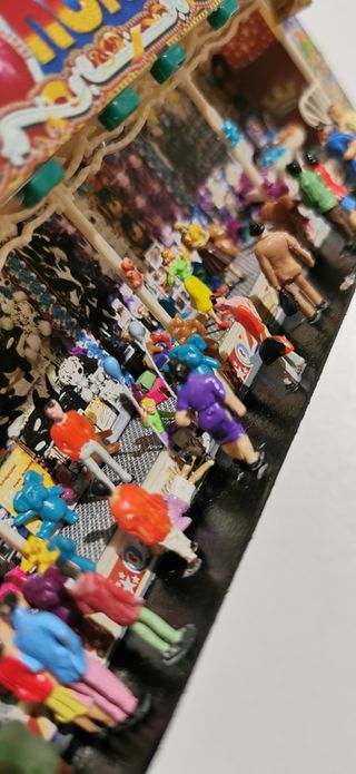 Vintage FALLER caseta atracciones feria maqueta H0