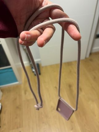 Funda iPhone XS/XR Rosa con Cuerda