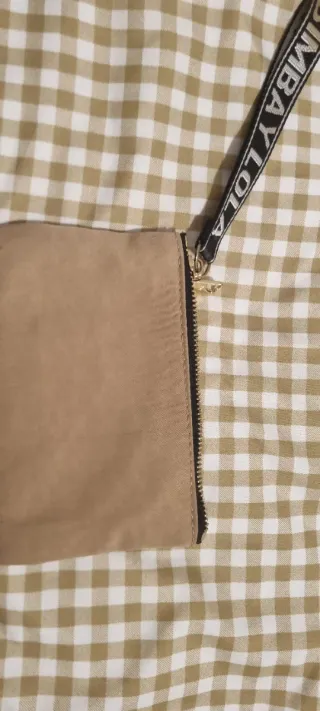 BIMBA Y LOLA Cartera Beige y Negra