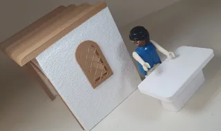 Puesto Mercado Playmobil con Mesa
