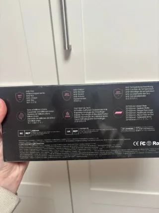 Plancha de pelo SALON STYLER Negra y rosa