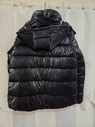 Piumino Stella Beige nero lucido