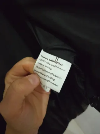 Piumino Stella Beige nero lucido