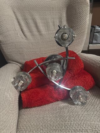 Lámpara de techo moderna cristal y metal