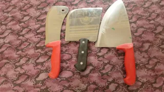 Set 3 machetas carnicero