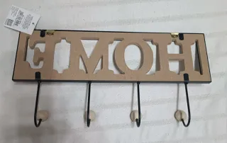 Appendiabiti HOME in legno e metallo