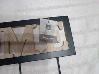 Appendiabiti HOME in legno e metallo