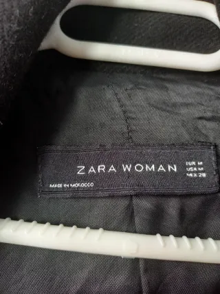 Abrigo Zara Negro Talla M
