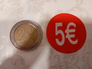 Etiquetas precios 1€,2€,3€,4€,5€