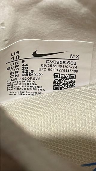 Botas de fútbol Nike Air Zoom Studio City 44 28cm