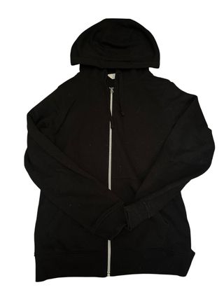 Sudadera con cremallera y capucha negra