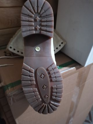 Botas de media caña unisex beige