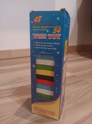 Juego de Torre de Equilibrio de Madera