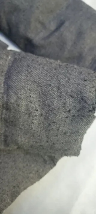 Abrigo de plumas gris