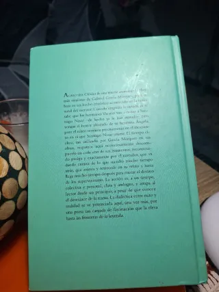 Libro "Crónica de una muerte anunciada" Gabriel