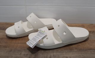CHANCLAS-SANDALIAS CROCS BLANCAS - Talla 43/44