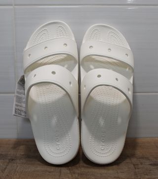 CHANCLAS-SANDALIAS CROCS BLANCAS - Talla 43/44