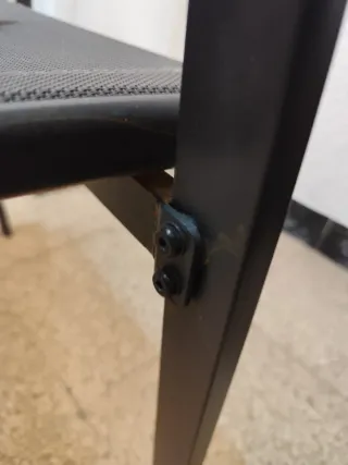 Muebles de jardín metálicas y tels. Sillas y mesa