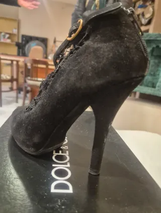 Botines Dolce & Gabbana encaje negro